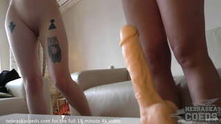 Pagpapahirap chicks sinusubukan iba ' t ibang mga mukha upang makita kung paano malaki ay masyadong malaki