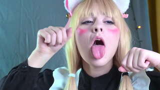 วานิลา Nekopara ขี่ไอ้จ้อนใหญ่แล้ว squirts